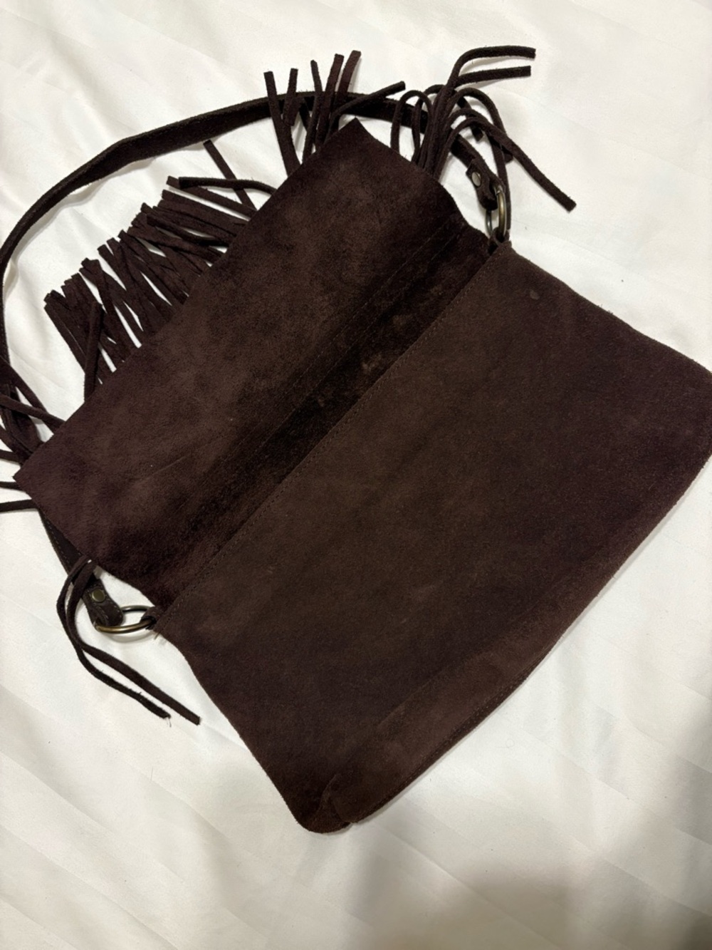 Old Navy Brown Fringe Shoulder Bag - Picture 3 of 5